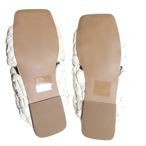 Steve Madden Marina Off White Slides Sz 5.5, 6 - Picture 10 of 10